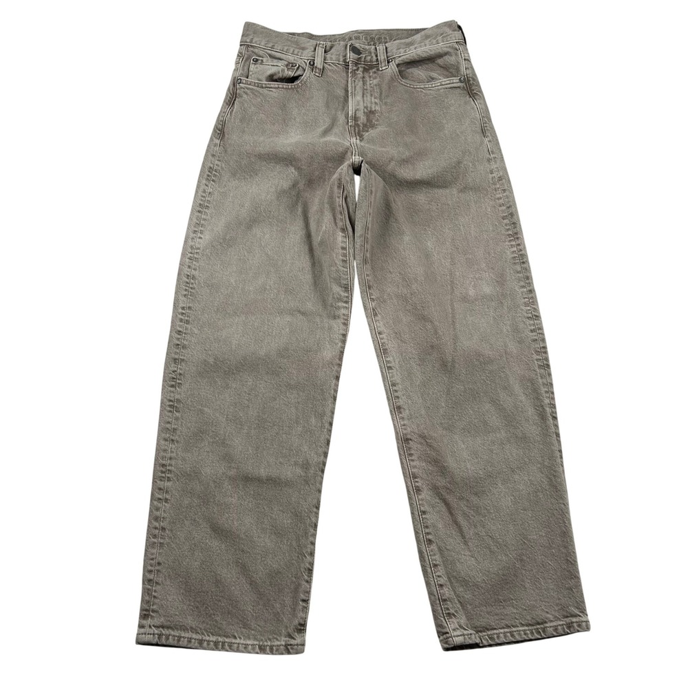 American Eagle Jeans Men 28x30 Loose Easyflex Gray Taupe Wide Leg Skater Grunge